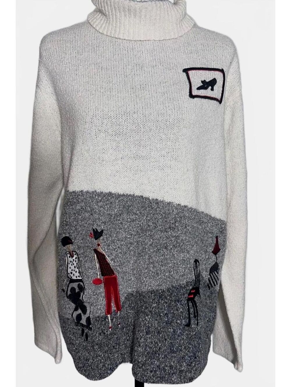Woman's Vintage -TanJay- Turtleneck Sweater, Size M